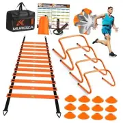 Agility Ladder Speed Training Equipment Set-20ft Agility Ladder,12 Orange