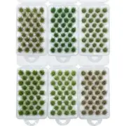 Woohome Miniature Colorful Flower Cluster, 6 Color Static Grass & Flower Tuft...