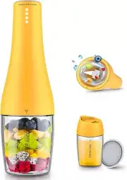 Portable Blender, Personal Blender with USB Rechargeable Mini Juicer Mixer, 15Oz