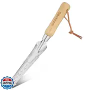 WORKPRO Hand Weeder Puller, 5-in-1 Stainless Steel Garden Trowel with Wooden