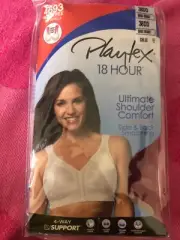 Playtex 18 Hour Ultimate Shoulder Comfort Wirefree Bra US4693 Sizd 38DD sig red