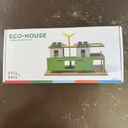 Stix + Brix Eco-House Model Building Kit Architecture For Kids 11.5x5.5 Wood