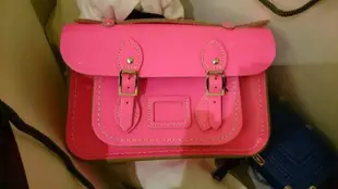 Cambridge Satchel 英倫劍橋包 螢光粉色Satchel