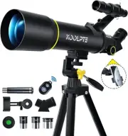Telescope, 70mm Aperture 400mm AZ Mount Astronomical Refracting Telescopes...