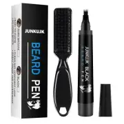 Beard Pencil Waterproof Beard Filler Pen Kit for Men - Long Lasting Coverage,...