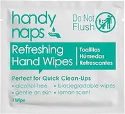 Handynaps Pre-Moistened Refreshing Hand Cleaning Wet Wipes Individually wrapped Bulk Buy 1000 Count