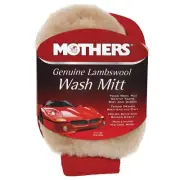 Mothers 156300 6 Pack Premium Sheepskin Lambs Wool Wash Mitt- Detailing-Car Wash