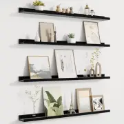 Picture Ledge Shelf for Wall, Floating Shelves Set of 4, 36 Inch Long Nursery Bo