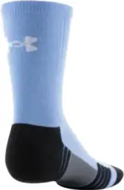 Under Armour Adult Carolina Blue Crew Polyester Cushion UA Logo Team Socks 7-8.5