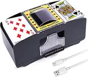Rareidel Automatic Card Shuffler, Battery Operated Card Dealer Machine, Electric Casino Card Shuffler for UNO, Blackjack, Texas Hold'em, Home Card Games