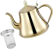 Elegant Office Pot: 2000ml Stainless Steel Kettle Long Spout Gooseneck Design