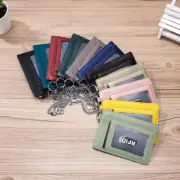 Card Case Slim Front Pocket Wallet for Women Credit Card Holder with Keychain