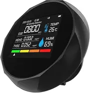 Portable CO2 Detector | Portable Carbon Dioxide Detector | Carbon Dioxide - 6-in-1 Home Temperature Monitor, Indoor CO2 Meter, Humidity Air Quality Tester for Home Grow Growing