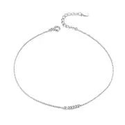 Sterling Silver Bead Cluster Hypoallergenic Anklet