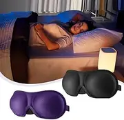 Sleep Eye Shade | Bllackout Contoured Cup Blindfold | Ideal For Side Sleepers | Comfortable Eye Massk For Men And Women