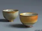 1PC Retro Ceramic Teacup Personal Travel Tea Bowl Master Cup Tea Set Accessories