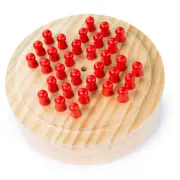 Bigjigs Toys Wooden Mini Solitaire Traditional Travel Game Stocking Filler Kids