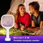 LED Electric Bug Zapper UV Light Mosquito Killer Lamp Fly Swatter Trap Summer