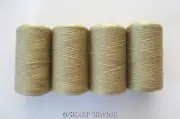 CAMEL #750 SPUN POLYESTER SERGER & QUILTING THREAD 4 TUBES 1000 YDS. EACH