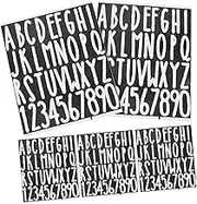 SOESFOUFU 5 Sheets Letter Decals for Mailbox Numbers Self Adhesive Alphabet Stickers Vinyl Labels for Address Signage Cars Windows Easy to Remove Letters