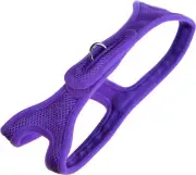 ChokeFree Velpro Mesh Pet Shoulder Harness Collar, 16", Purple