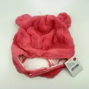 Girls size 2-4, Pumpkin Patch, cotton lined faux fur hat, circum: 53cm, NEW