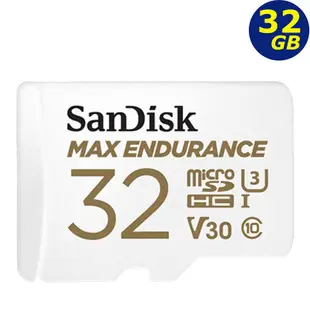 SanDisk 32GB 32G microSDHC【Max Endurance】V30 U3 4K C10 行車紀錄