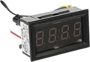 Zerodeko Car Digital Clock with Gauge Voltage LED Display for Dashboard Stylish Car Accessories for Accurate Measurement Vehicles