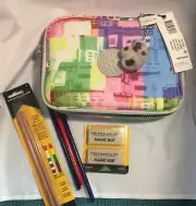 Kipling Katie Artists Nylon bag with Gigantic Bonus Lot Colors supplies School