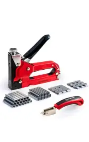 Upholstery Heavy Duty 4 in 1 Stapler Gun with 6000 Staples Remover Manual Bra...