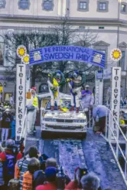 Kenneth Eriksson Staffan Parmander Mitsubishi Galant WRC Rally 1991 Old Photo 1