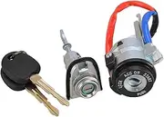 Lock Cylinder for Kia Forte 2009-2022, Ignition Lock Cylinder Car Door Lock Barrel with 2 Keys