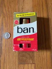 Old Ban Roll-on Anti-Perspirant. 1 ounce glass bottle. New Old Stock