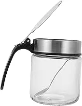 1 PC Practical Glass Seasoning Bottle with Tight Lid Convenient Kitchen Storage Jar for Salt Sugar Garlic Pepper and More Multifunctional Condiment Container