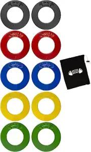 Olympic Fractional Weight Plates Set, 10 Piece Olympic Weight Plates Set with Ba