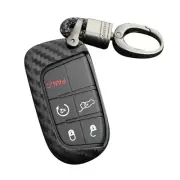Car Carbon Fiber Key Case Fob Cover Keychain Holder for Grand Journey9612