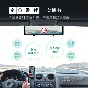 【飛樂CAP66 GPS升級版】 CarPlay/Android Auto 4K雙鏡頭行車紀錄器 電子後視鏡 贈64G