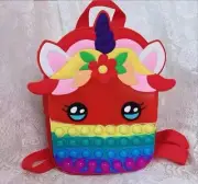 Toddler Unicorn Pop Bubble Mini Fidget Backpack Girl