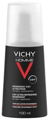 Vichy Homme Ultra-refreshing Deodorant Spray 100ml EXP:2026