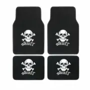 New 4pc Skull Bones Auto Car Truck SUV Universal Front Back Carpet Floor Mats (for: Lexus)