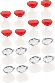 Minkissy Heart Shape Nail Art Toe Dividers 16pcs Manicure Supplies Toe Sponge Separators for Pedicures