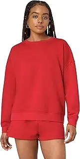 [florence by mills] Women's Cozy Crush Oversized Pullover Sweatshirt