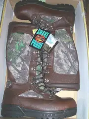 Mens Snake Proof Boots Waterproof Boots Camo Hunting Boots Leather Boots 12 Reg