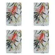 4PK LVD Cotton Stonewash 45cm Square Table Napkin - Gum Flower