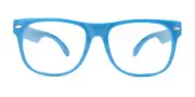 KIDS GLASSES BLUE CLEAR LENS PROTECT CHILD'S EYES FROM UVB UVA WITH POUCH