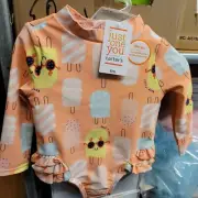 CARTER’S Just One You Popsicle Rashguard One Piece Swim Suit NWT Size 6 Months