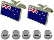 [Select Gifts] Shirt Dress Studs New Zealand Flag Cufflinks