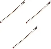 OFFSCH 3pcs Wood Violin Bow for Bow Violin 1/4 Size Violin Bow Student Practice Bow Violin Instrument Parts Musical Equipment Accessory