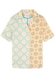 Never Fully Dressed Margo Printed Cotton-blend Shirt - Multicoloured - 14 (UK14 / L) 14 (UK14 / L)