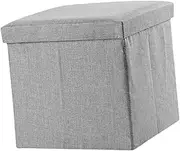 Folding Storage Stool Storage Cube Boxes Linen Storage Bins Shoe Storage Box Stool Storage Container for Boys and Girls
